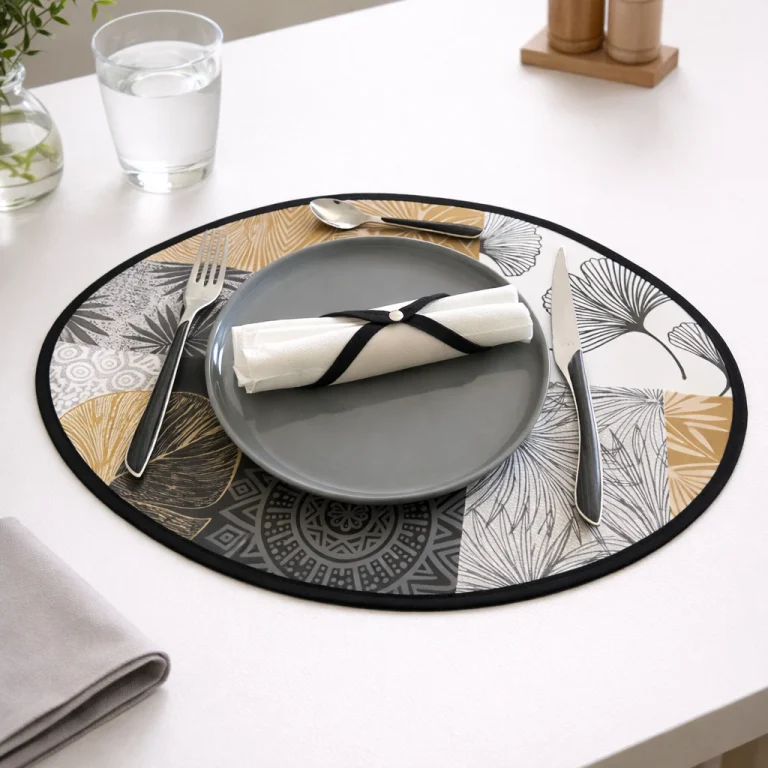 Mosaique Fleurie Set De Table Cover