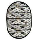 Set de table Fleur Obscura – face nappe cirée motif floral