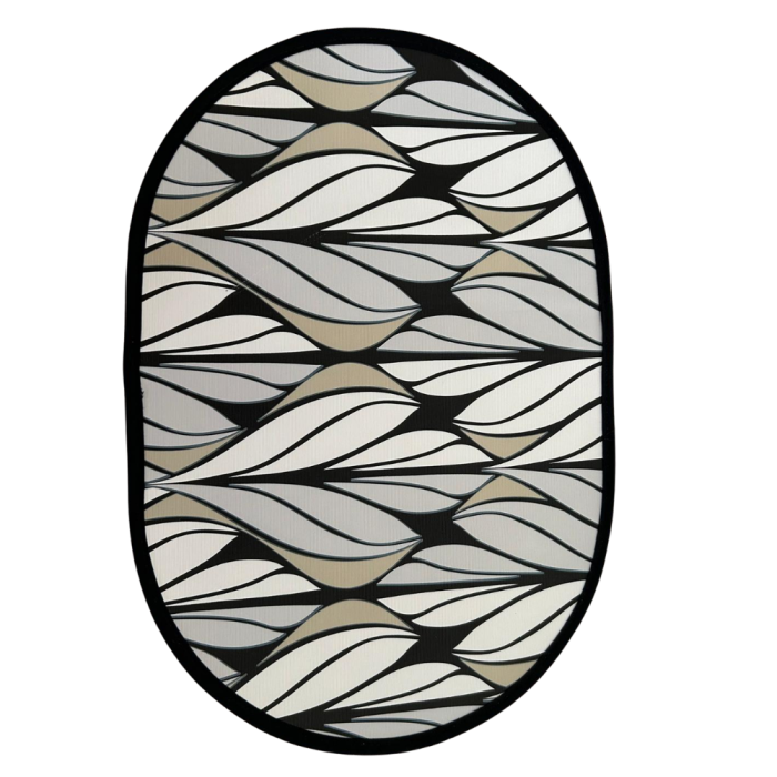 Set de table Fleur Obscura – face nappe cirée motif floral