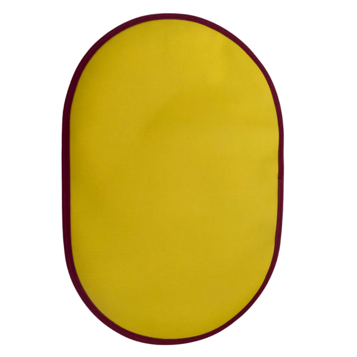 Set de table Floral Fusion – dos simili cuir moutarde