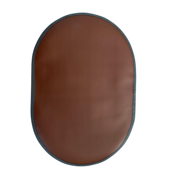 Set de table Noir Absolu – dos simili cuir marron